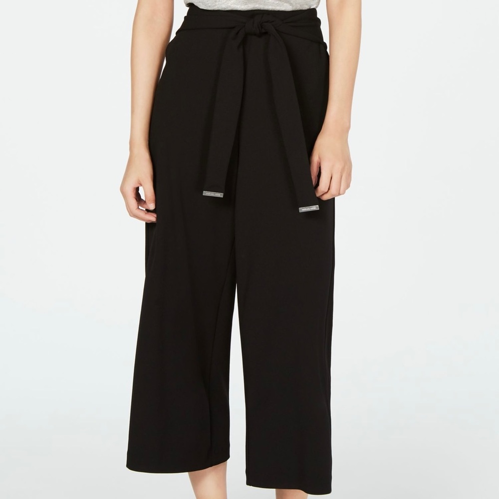 Michael Kors Women’s Black Front Tie Pants